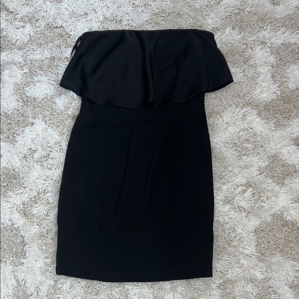 Elegant Black Strapless Dress